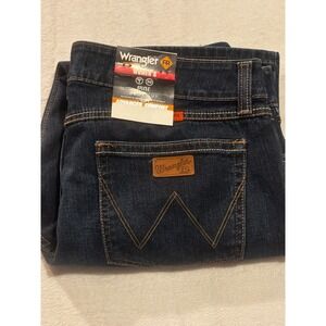 NWT Wrangler‎ Flame Resistant Womens Mae Boot Cut Jeans 19x30 Dark FR CAT 2 2112